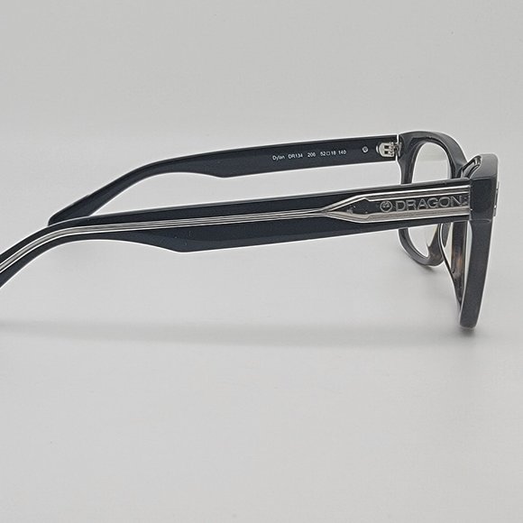 *SOLD* Dragon Dylan DR134 206 Dark Tortoise Square Eyeglasses Frame 52-18-140 - Picture 5 of 13